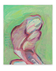 Hellgr ü nes Selbst / Bedr ü cktes Selbst / Malflussselbstportrait / Light – Green Self / Sad Self / Self – Portrait in Paint Flow
