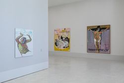 Installation view, ‘Body Check. Martin Kippenberger – Maria Lassnig’, Museion Museum of Modern and Contemporary Art, Bolzano, Italy, 2018