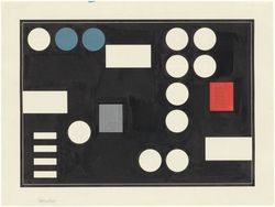 Composition à rectangles et cercles (Composition with rectangles and circles)