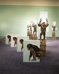 Installation view, ‘Ida Applebroog. Everything Is Fine’, Brooklyn Museum, New York NY, 1993
