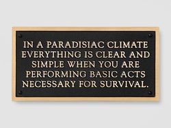 Living: In a paradisiac climate everything is clear…
