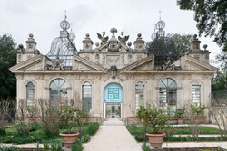 Installation view, 'Zhang Enli. Bird Cage, a temporary shelter', Galleria Borghese, Rome, Italy