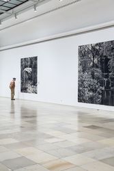 Installation view, ‘Lorna Simpson’, Haus de Kunst, Munich, Germany