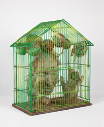 Portrait of Artist, Buddha in Paris (Méditation entre futur programmé et mémoire enregistrée) (Portrait of the Artist, Buddha in Paris [Meditation between the programmed future and recorded memory])
