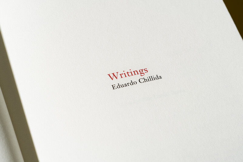 Publications Eduardo Chillida Writings Hauser Wirth