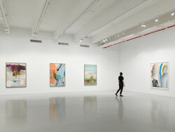 Installation view, ‘Ed Clark,’ Hauser & Wirth New York, 22nd Street