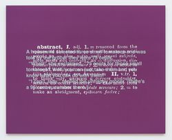 Untitled (Joke and Definition Paintings)