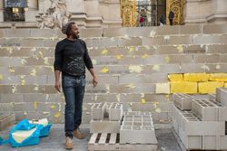 Shea Wall Reinvention of Allan Kaprow's Activity ‘Sweet Wall’, 1970