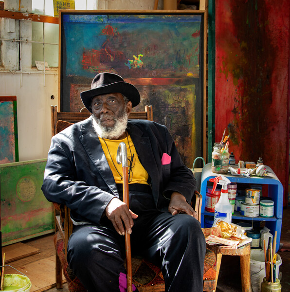 Sir Frank Bowling - Portrait