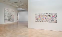 Installation view, ‘Mark Bradford. Scorched Earth’, Hammer Museum, Los Angeles CA