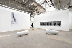 Installation view, ‘Rodney Graham and Jonathan Monk. Many hands make light work,’ Until Then, St-Ouen, France