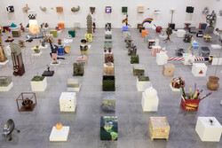Keith Tyson, Large Field Array, 2005 – 2007. Installation view, Zabludowicz Collection, Finland