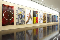 Keith Tyson, 12 Harmonics, Installation view, Deutsche Bank, London, 2010