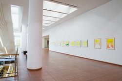 Installation view, ‘Maria Lassnig. In the Mirror of Possibilities’, Museum Ludwig, Cologne, Germany, 2009