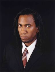 Self Portrait with My Hair Parted Like Frederick Douglass