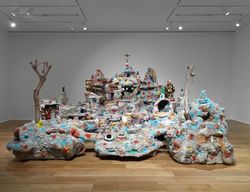 Installation view, ‘Mike Kelley. Framed and Frame’, Hauser & Wirth, London, UK
