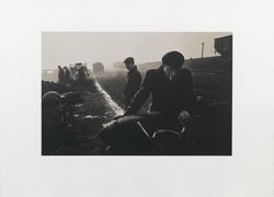 West Hartlepool, men gathering coal dust to sell